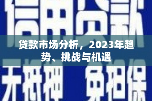 卓尼贷款市场分析，2023年趋势、挑战与机遇