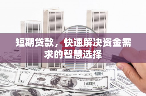 卓尼短期贷款，快速解决资金需求的智慧选择