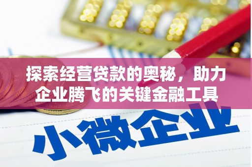 卓尼探索经营贷款的奥秘，助力企业腾飞的关键金融工具