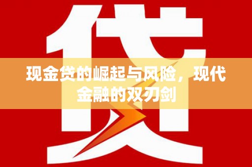 卓尼现金贷的崛起与风险，现代金融的双刃剑