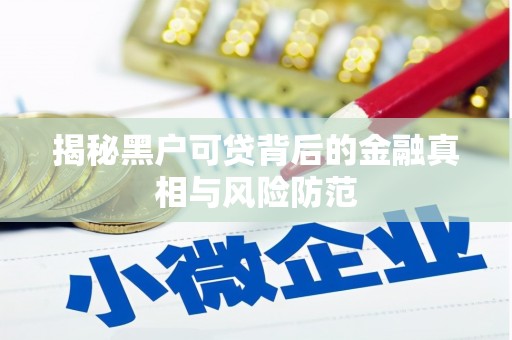 卓尼揭秘黑户可贷背后的金融真相与风险防范