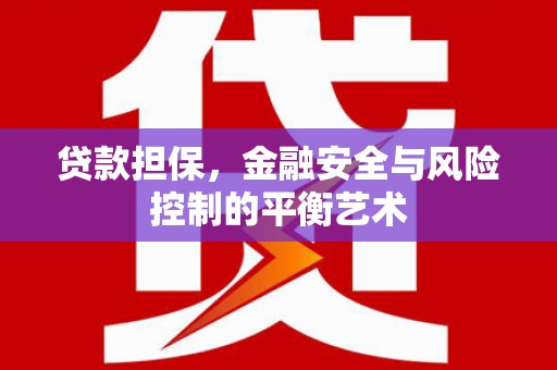 卓尼贷款担保，金融安全与风险控制的平衡艺术