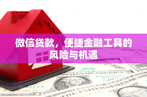 卓尼微信贷款，便捷金融工具的风险与机遇