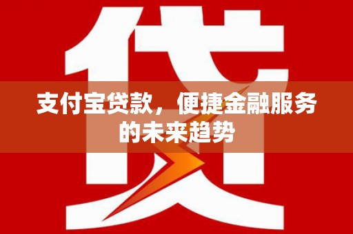 卓尼支付宝贷款，便捷金融服务的未来趋势