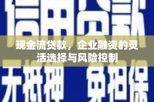 卓尼现金流贷款，企业融资的灵活选择与风险控制