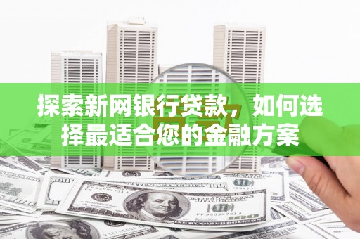 卓尼探索新网银行贷款，如何选择最适合您的金融方案