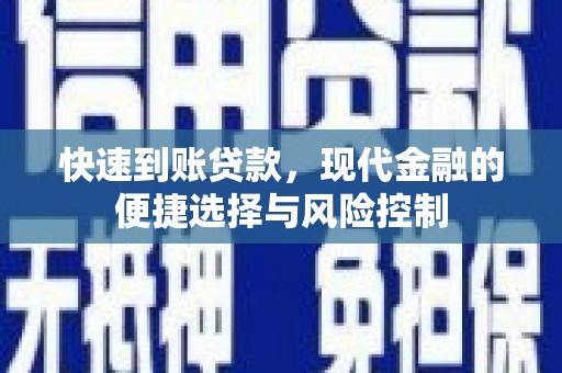 卓尼快速到账贷款，现代金融的便捷选择与风险控制