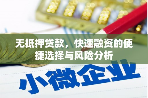 卓尼无抵押贷款，快速融资的便捷选择与风险分析