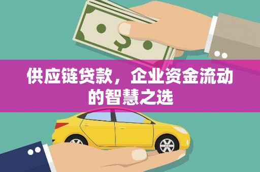 卓尼供应链贷款，企业资金流动的智慧之选