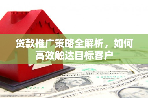 卓尼贷款推广策略全解析，如何高效触达目标客户