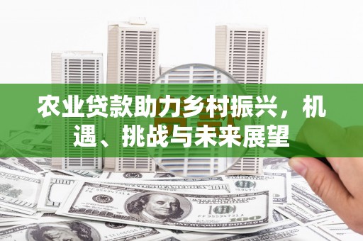 卓尼农业贷款助力乡村振兴，机遇、挑战与未来展望