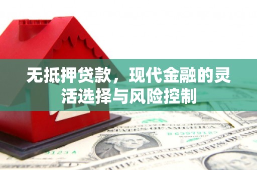 卓尼无抵押贷款，现代金融的灵活选择与风险控制