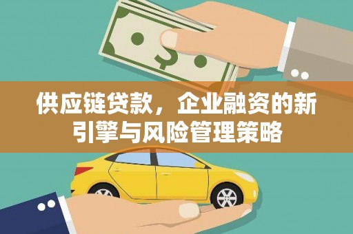 卓尼供应链贷款，企业融资的新引擎与风险管理策略