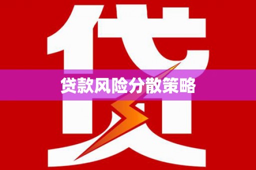 卓尼贷款风险分散策略