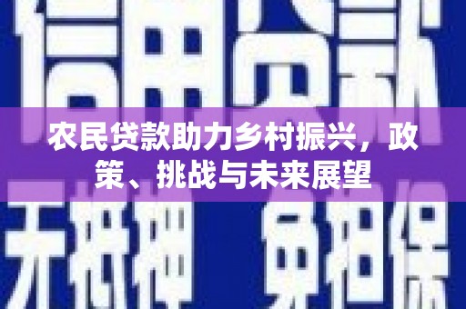 卓尼农民贷款助力乡村振兴，政策、挑战与未来展望