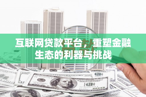 卓尼互联网贷款平台，重塑金融生态的利器与挑战