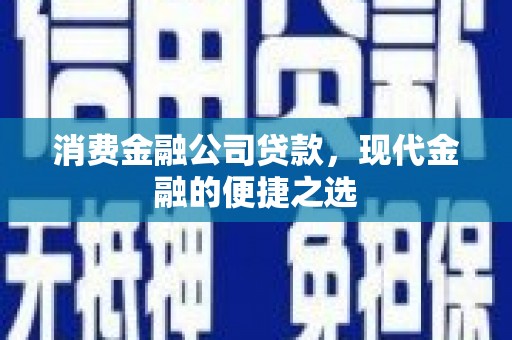 卓尼消费金融公司贷款，现代金融的便捷之选