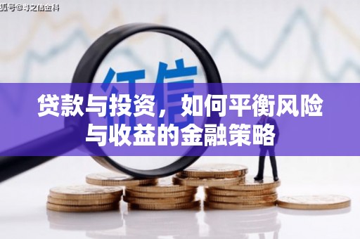 卓尼贷款与投资，如何平衡风险与收益的金融策略