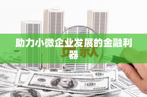 卓尼助力小微企业发展的金融利器