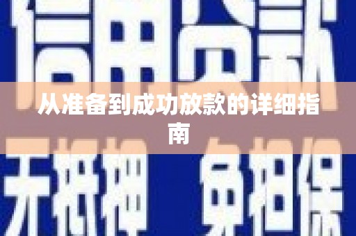 卓尼从准备到成功放款的详细指南