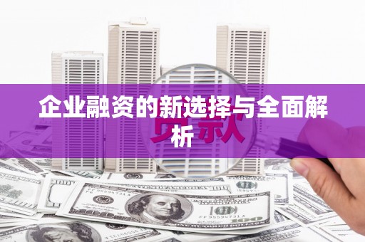 卓尼企业融资的新选择与全面解析