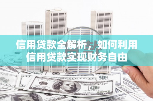 卓尼信用贷款全解析，如何利用信用贷款实现财务自由