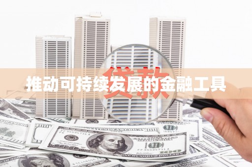 卓尼推动可持续发展的金融工具