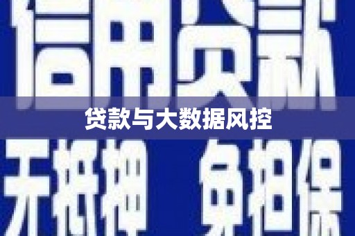 卓尼贷款与大数据风控
