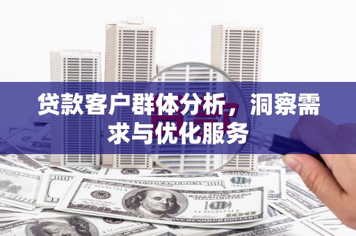 卓尼贷款客户群体分析，洞察需求与优化服务